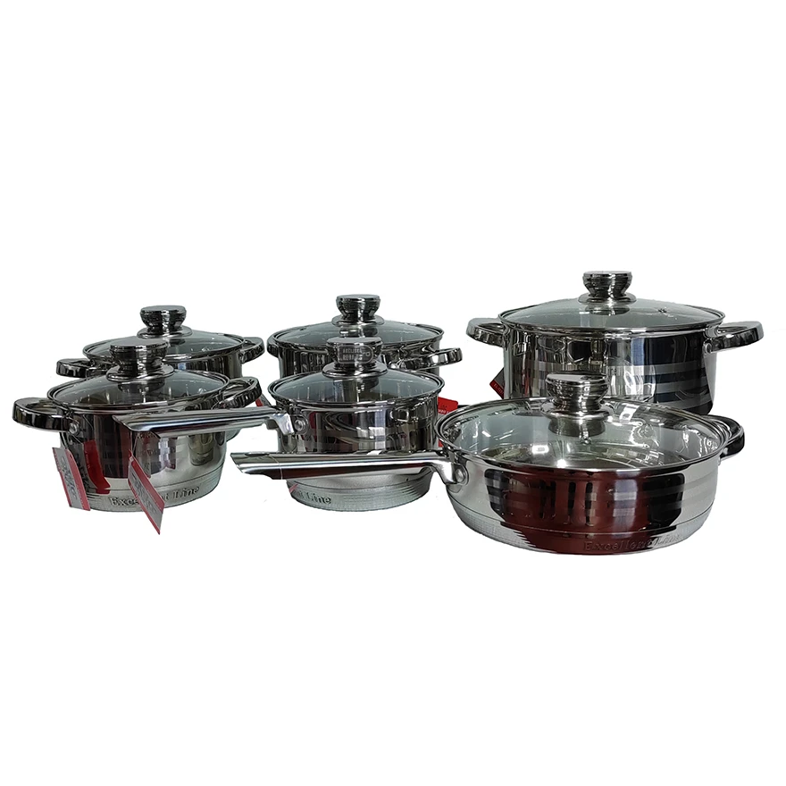 Jeftino povoljno TRGOVACKA ROBA - Excellent Line Jumbo Set Lonci 12 delova EL-12UM