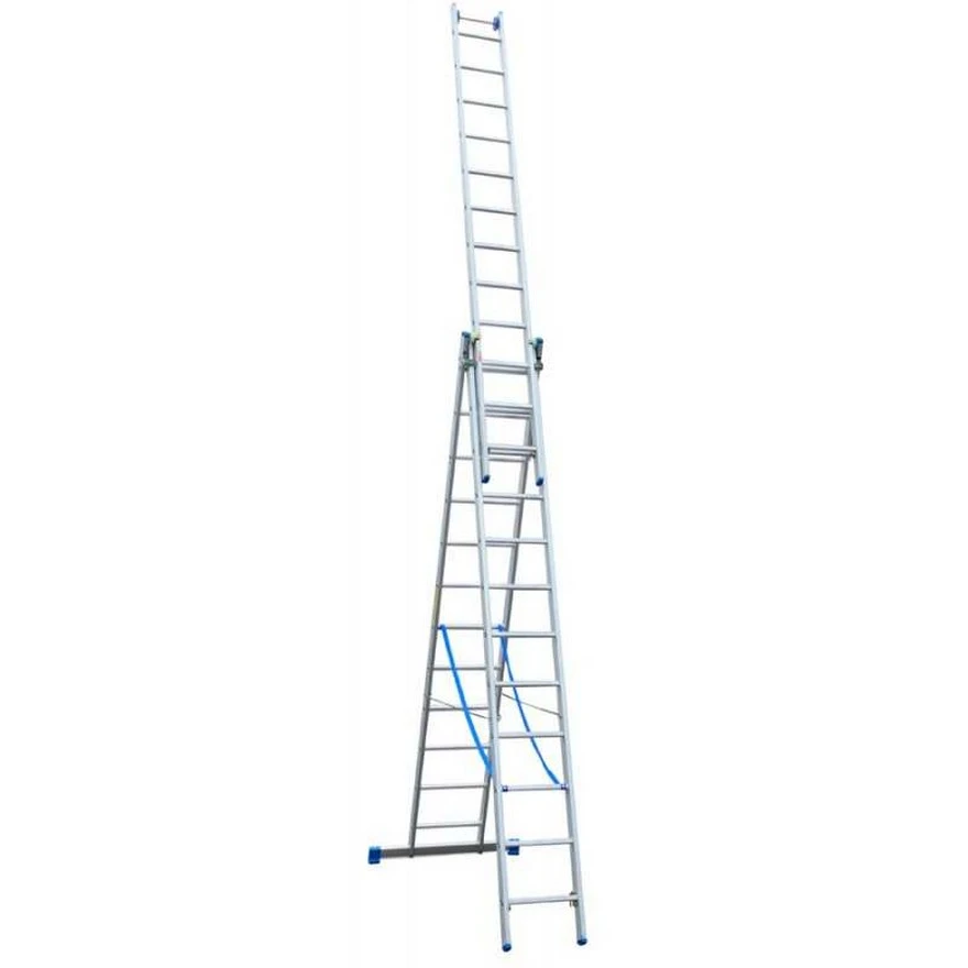 Jeftino povoljno MERDEVINE - ELKOP Trodelne Aluminijumske Merdevine 3x14 – 8,6m