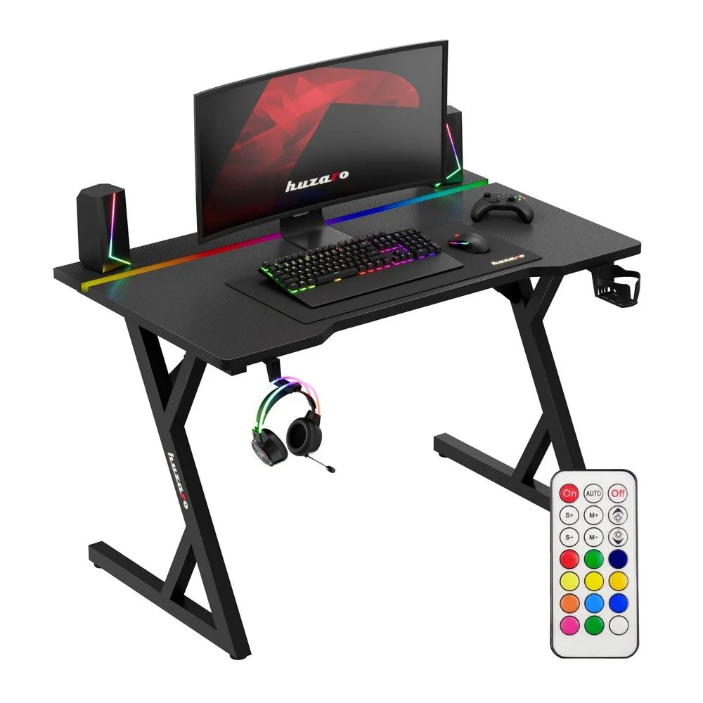 Jeftino povoljno TRGOVACKA ROBA - Huzaro Hero 2.4 Crni RGB Gaming sto